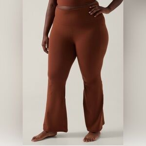 Athleta Salutation Stash Flare 3x brown legging pants